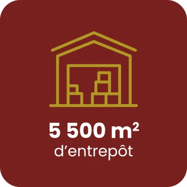 5 500 m2 d'entrep&ocirc;t